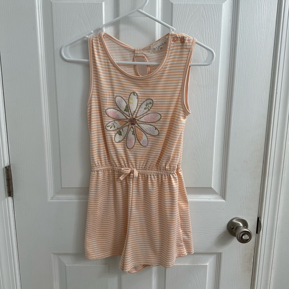 Girls size 10 matching romper set